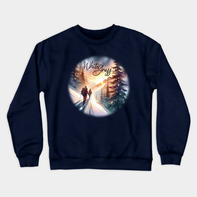 White Grass Crewneck Sweatshirt by Billygoat Hollow